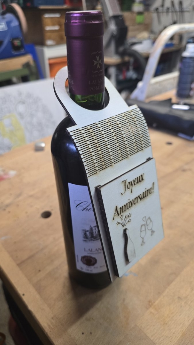 Etiquette pour bouteille de vin 